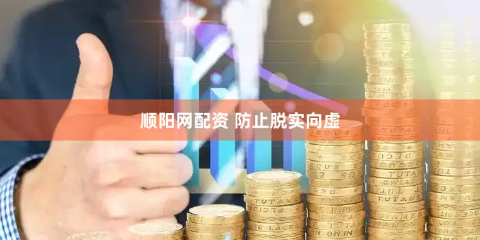 顺阳网配资 防止脱实向虚